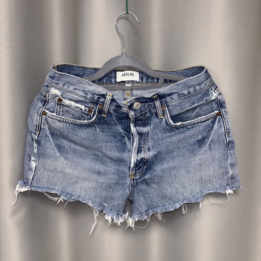 Agolde Parker Women's Blue Denim Shorts Size 27
